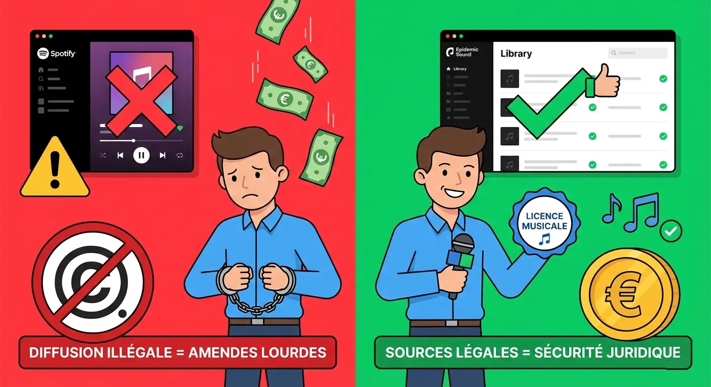 Musique sur votre site web : l'erreur à 30 000€ que font 80% des TPE