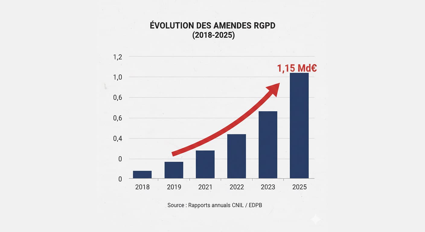 RGPD 2025 : 1,15 Milliard d'Euros d'Amendes et Ce Qui Vous Attend en 2026